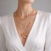 3-layered gold necklace