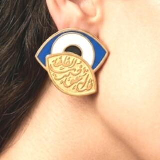 حلق من النحاس المطلي. دهب وملون