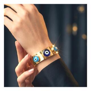 اسورة. طلاء. دهب. مقاس. مفتوح