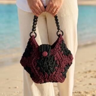 شنطة. هاند. ميد. خيوط بلاك في. نبيتي