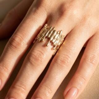 خاتم. طلاء. دهب من النحاس. مقاس مفتوح