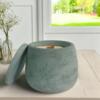 Celestial Calm candle glowing softly, designed to soothe the senses and create a peaceful, starry atmosphere for relaxation, rest, and quiet reflection