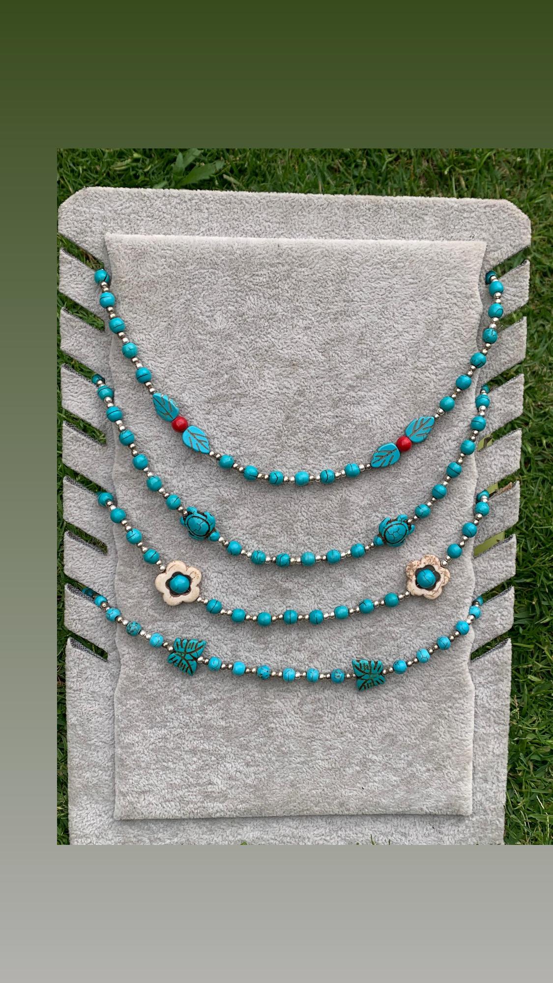 Handmade 925 Silver Turquoise Necklaces 1 Handmade 925 Silver Turquoise Necklaces