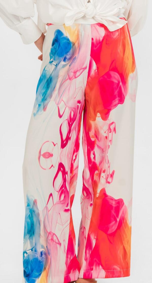Fuchia Multi Pants