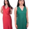 v neck dress