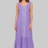 Lavender Embroidered Dress