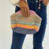 Colorful Mohair Clutch