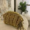Golden Raffia Clutch