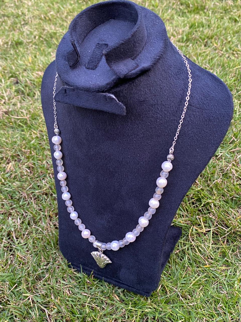 Handmade 925 Silver Pearl Lotus Necklace 2 WhatsApp Image 2025 11 19 at 5.11.54 PM