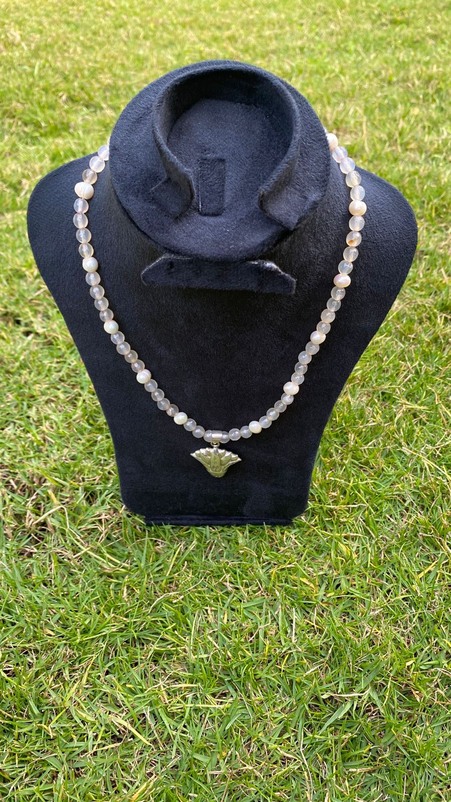 Handmade 925 Silver Pearl Lotus Necklace 2 WhatsApp Image 2025 11 19 at 6.07.11 PM