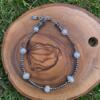 Handmade Original 925 Silver Hematite & Pearl Bracelet