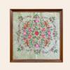 Square Handcrafted Floral Tableau
