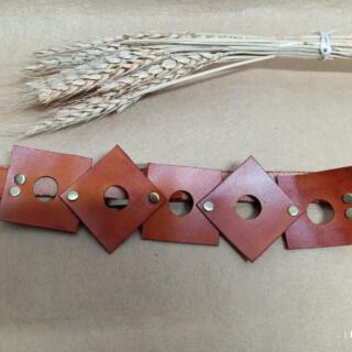 حزام جلد طبيعي اشكال هندسيه