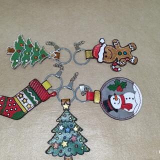 ميداليه جلد طبيعي اشكال الكريسماس