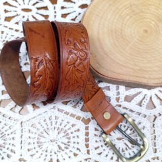 حزام جلد طبيعي حفر يدوي هفان