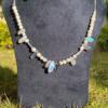 Handmade Original 925 Silver Pearl & Labradorite Necklace