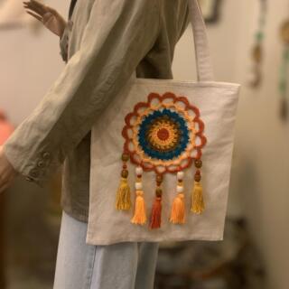 Indian Crochet Tote Bag