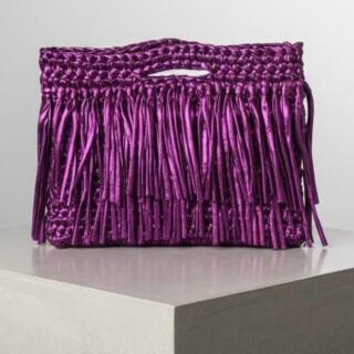 Metallic Purple passion fringe bag