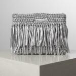Metallic silver Fringe bag