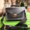 The satchel black [fully handmade natural leather bag]