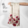 Red floro scarf
