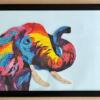 handmade paper quilling colors colorful elephant art decor origami wall frame gift room