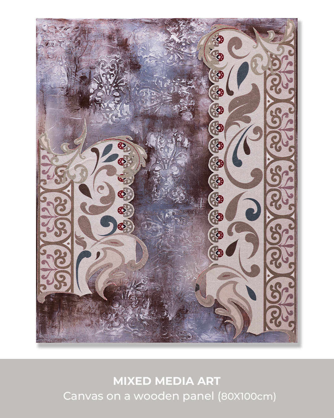 Textured and mixed media painting 1 Textured and mixed media painting