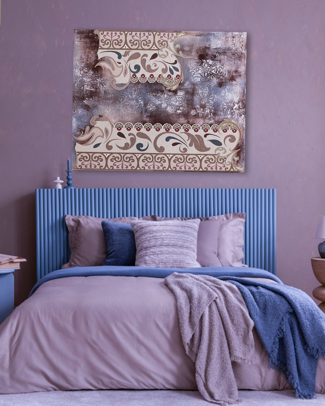 Textured and mixed media painting 2 carpet6