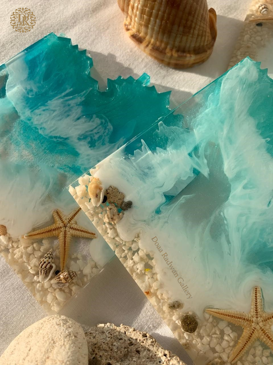 Ocean Wave Resin Coasters 2 coaster 1 1