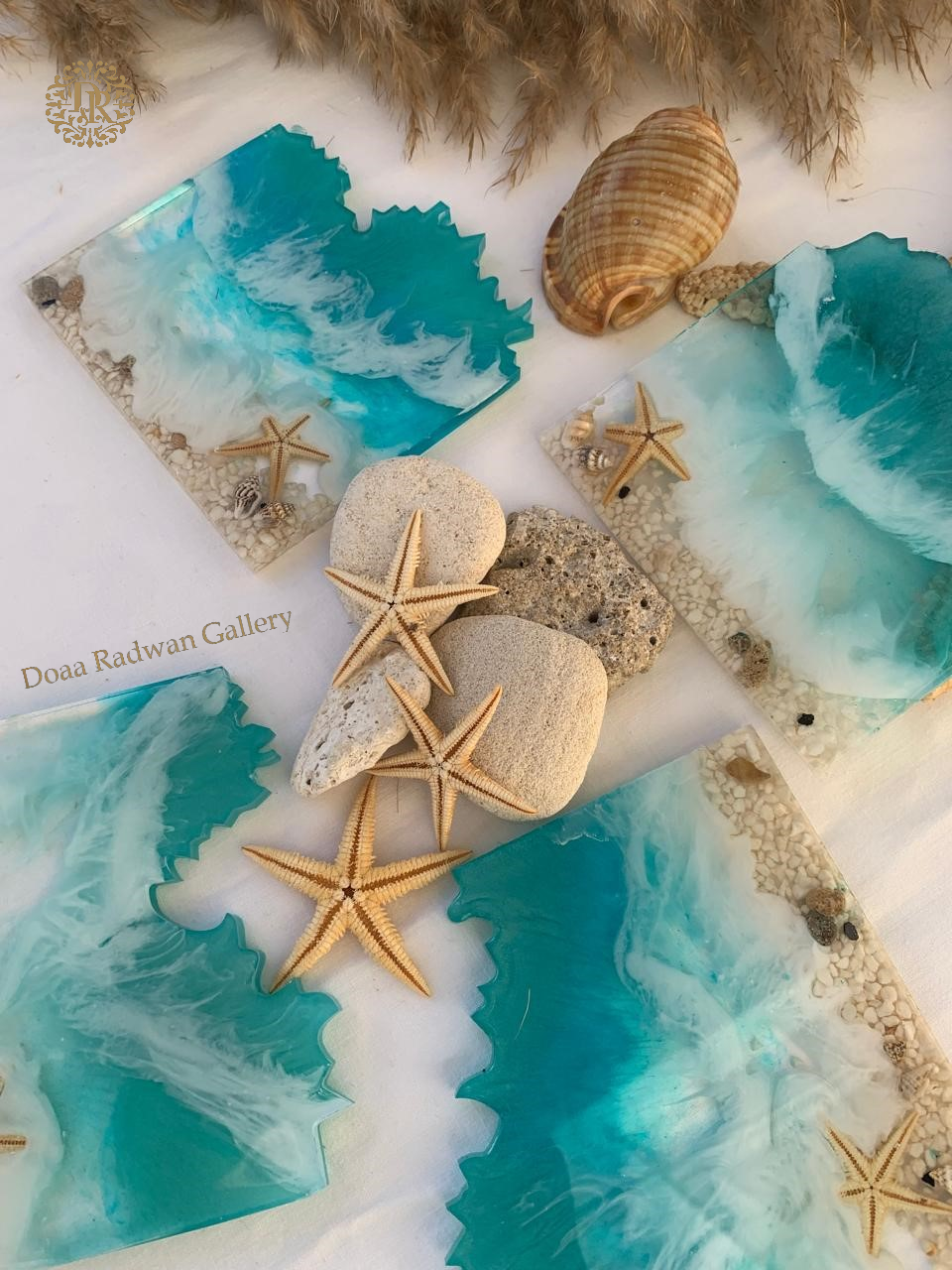 Ocean Wave Resin Coasters 7 coaster 1 8