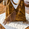 Genuine leather boho bag