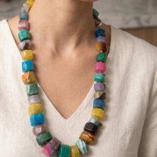 Necklace Mix color Amethyst