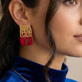 Earring red فالله خير حافظا