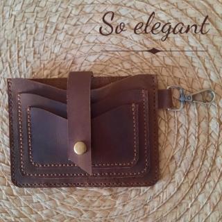 Passport wallet [ fully handmade natural leather wallet ]