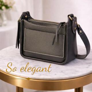 The Crescent Midnight [fully handmade natural leather bag]