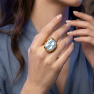 2 خاتم صدف طبيعي