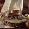Slim leather belt