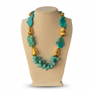 Manolli Golden Azure Necklace