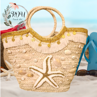 Golden Starfish Tote