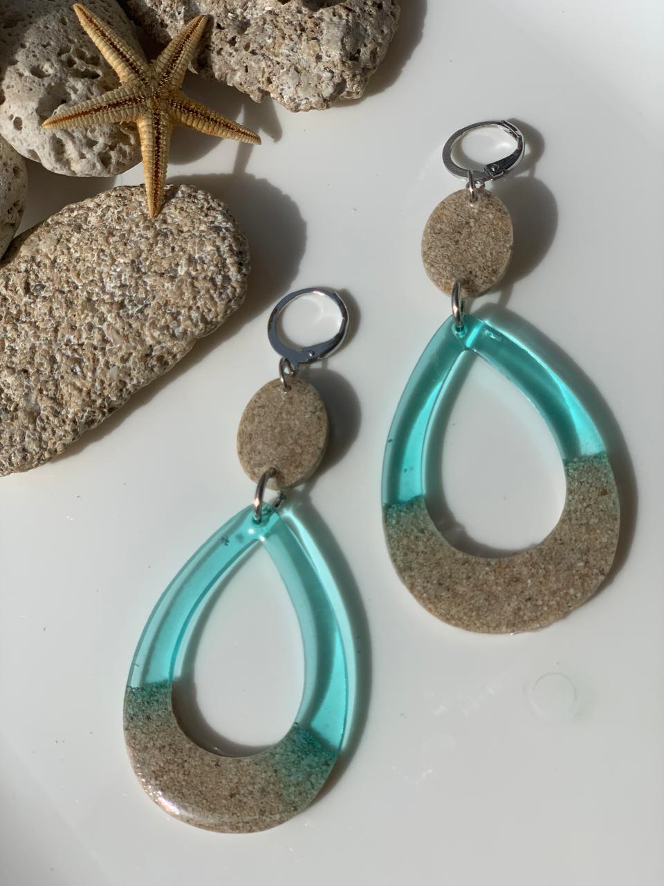 Shoreline Resin Hoops 4 earring2 1