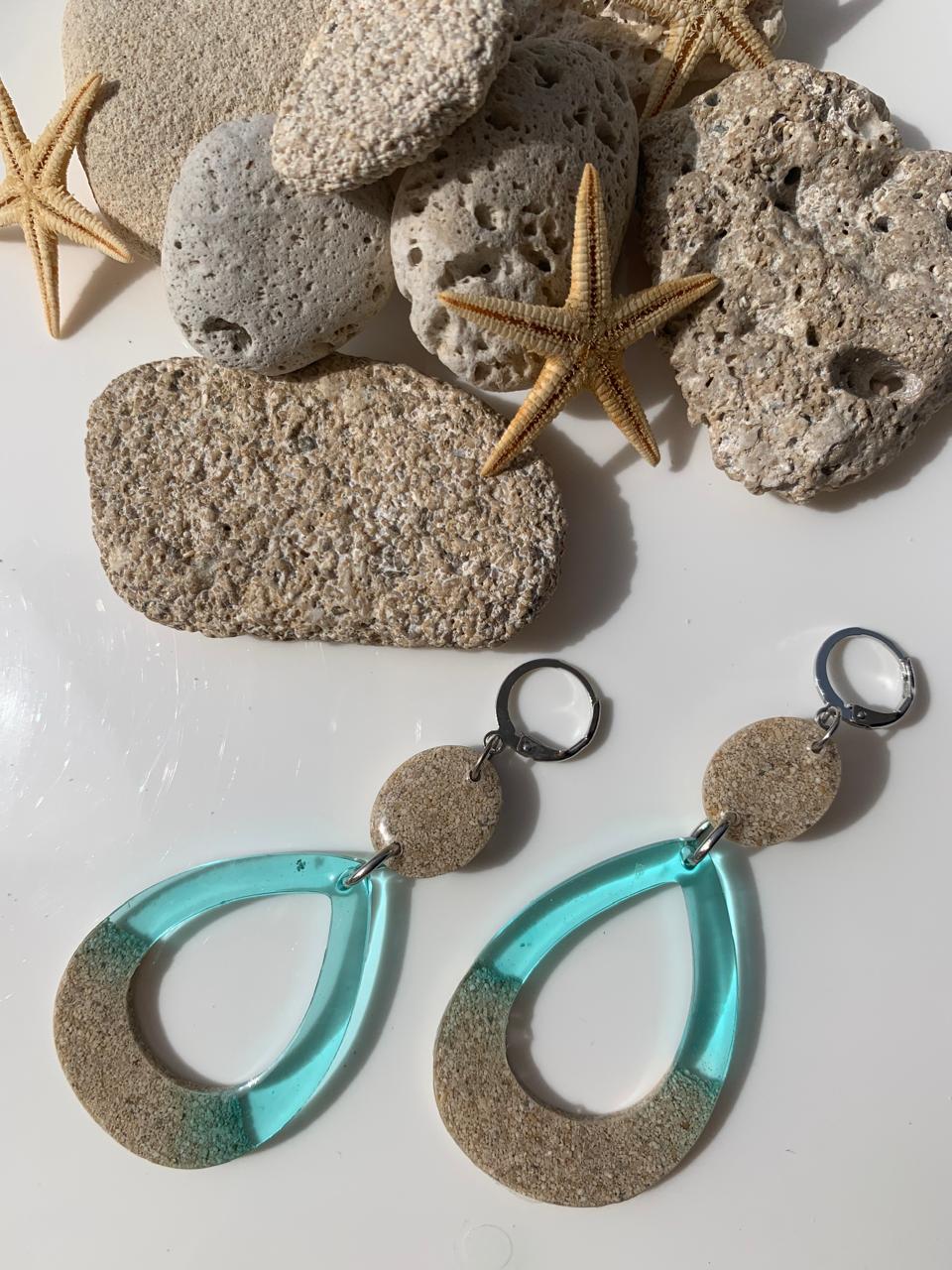 Shoreline Resin Hoops 5 earring2 3