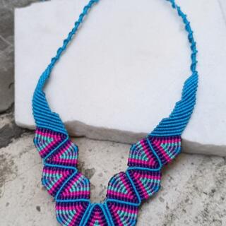 عقد مايكرو مكرمية شغل يدوى