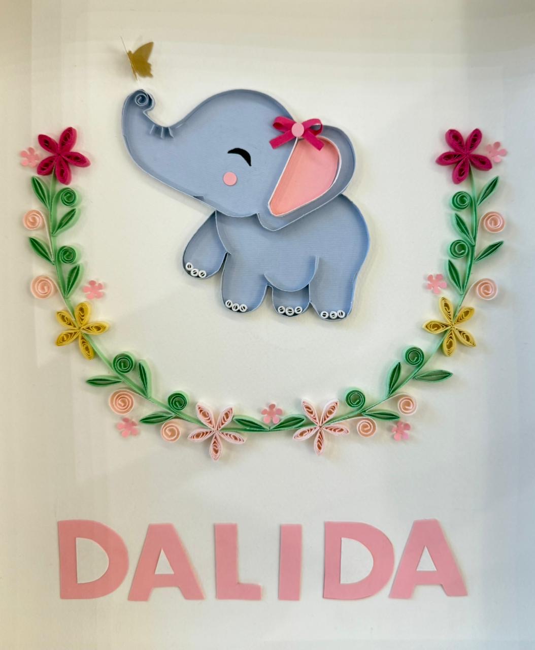 Custom baby name frames 2 handmade personalized customized baby kids newborn wall frame art paper quilling decor name