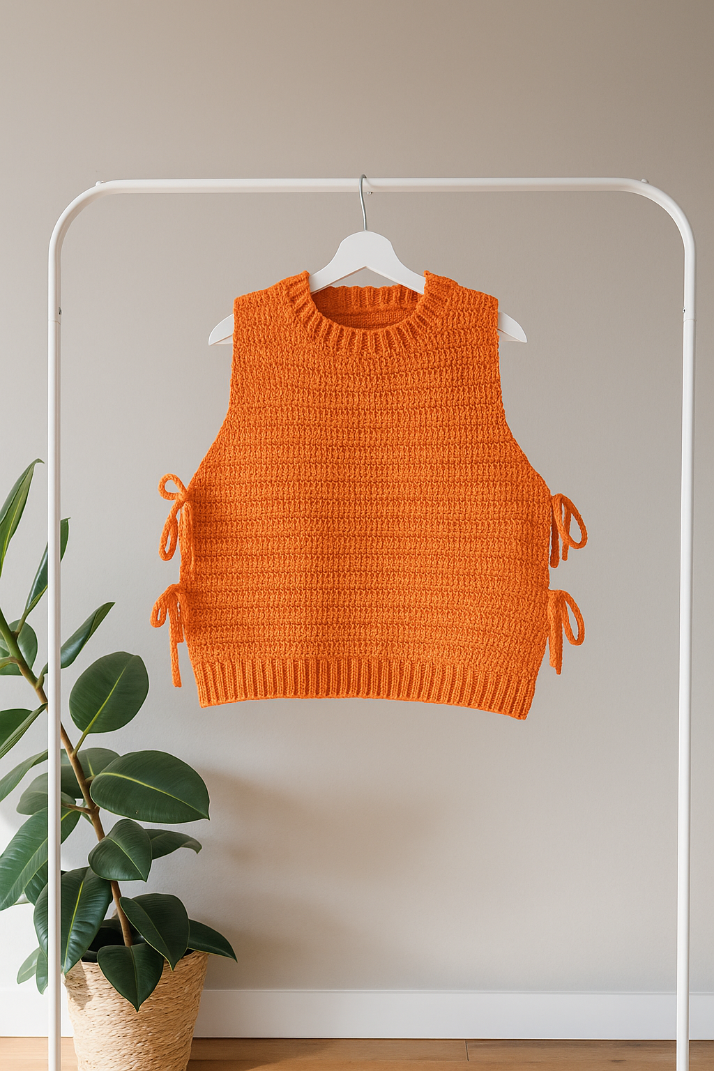 Orange winter vest 1 Orange winter vest