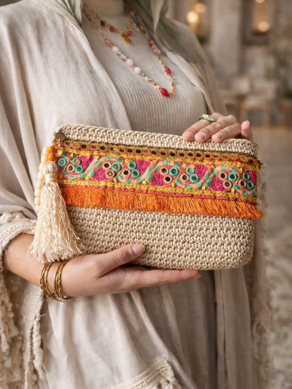 Apricot Ramdan clutch 1 Apricot Ramdan clutch