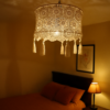 Vintage Bloom Crochet Lampshade