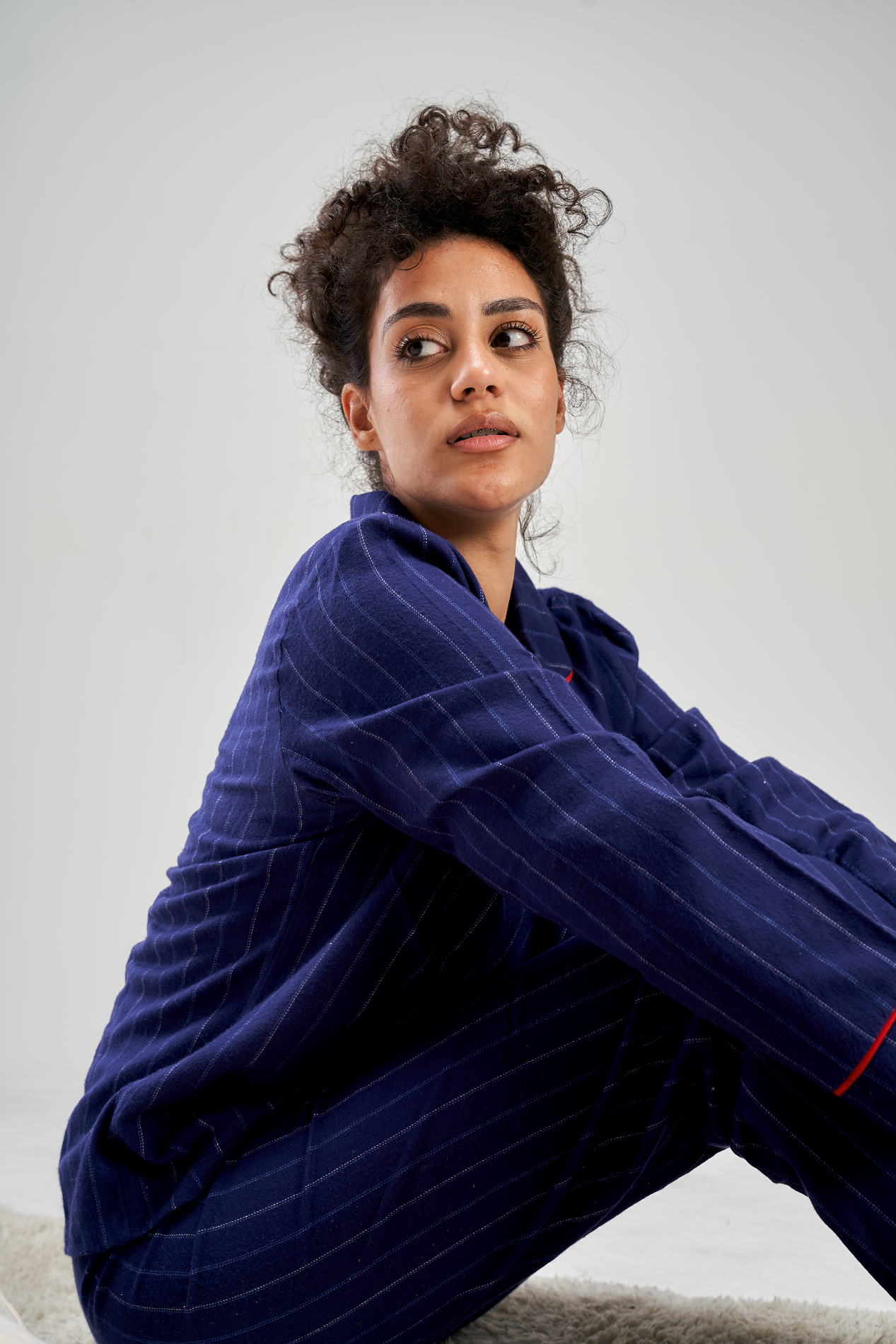 Dark Navy Striped Castor 2 mama made6267 copy