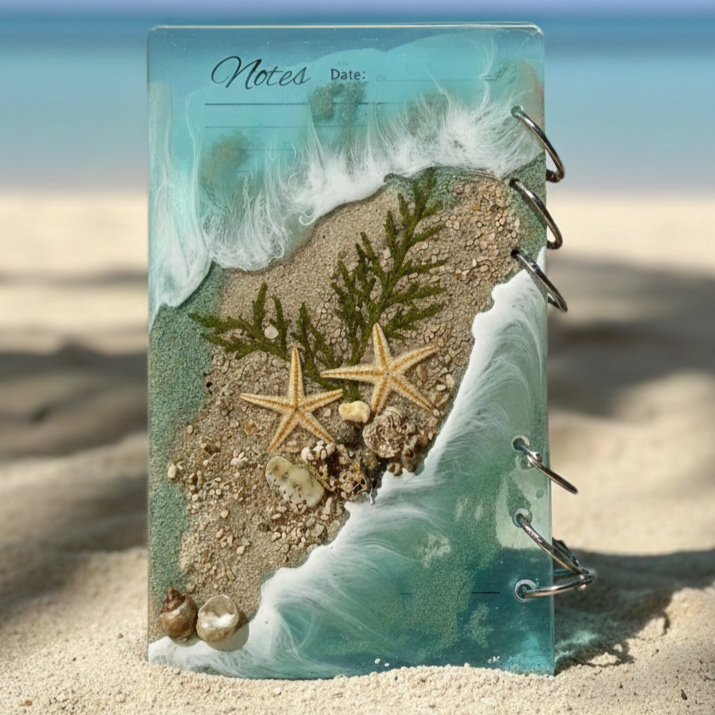 Deep Blue Diary - Resin Notebook 1 resin notebook