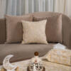 Golden Letters Cushion Cover