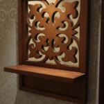 رف بمرايه 30x40 1